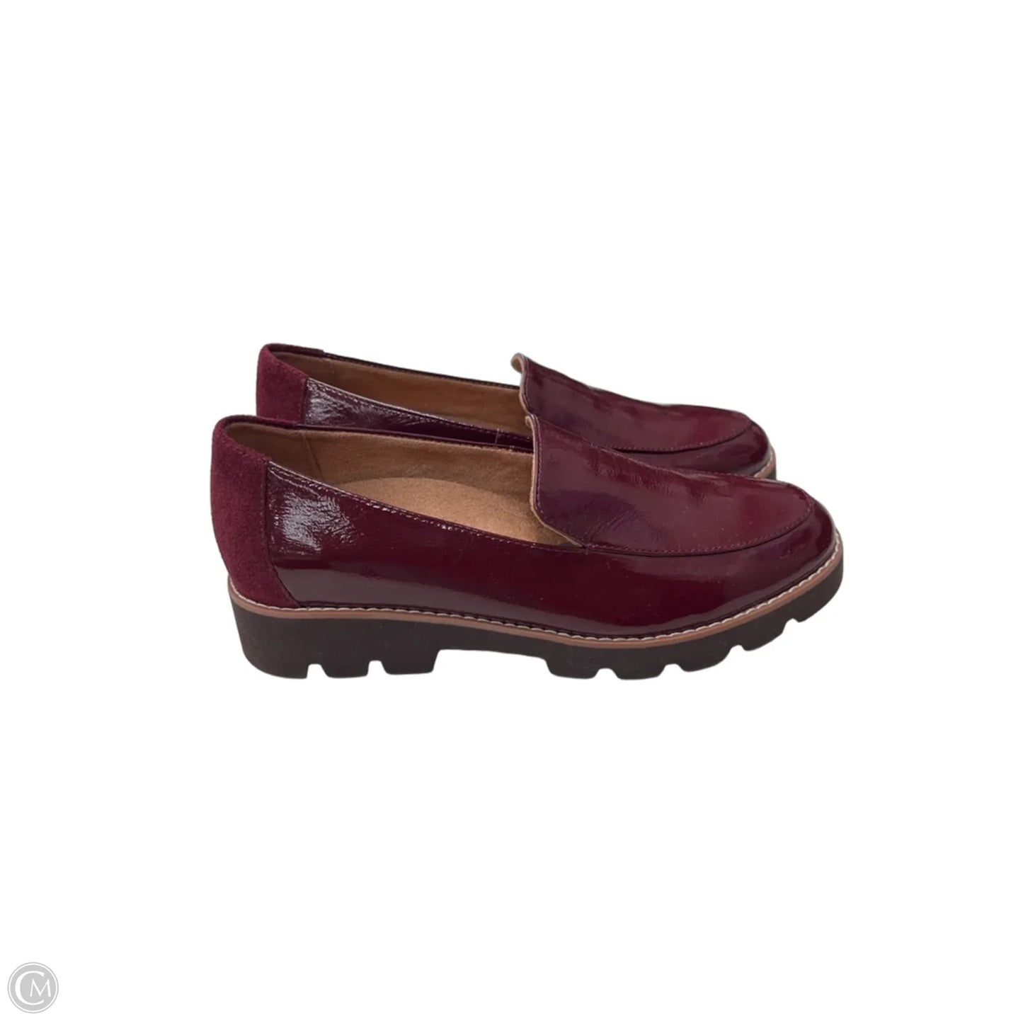 Shoes Flats By Vionic In Maroon, Size: 7.5