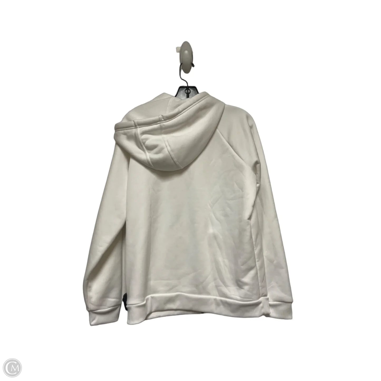 Sweatshirt Hoodie By Under Armour In Black & White, Size: M