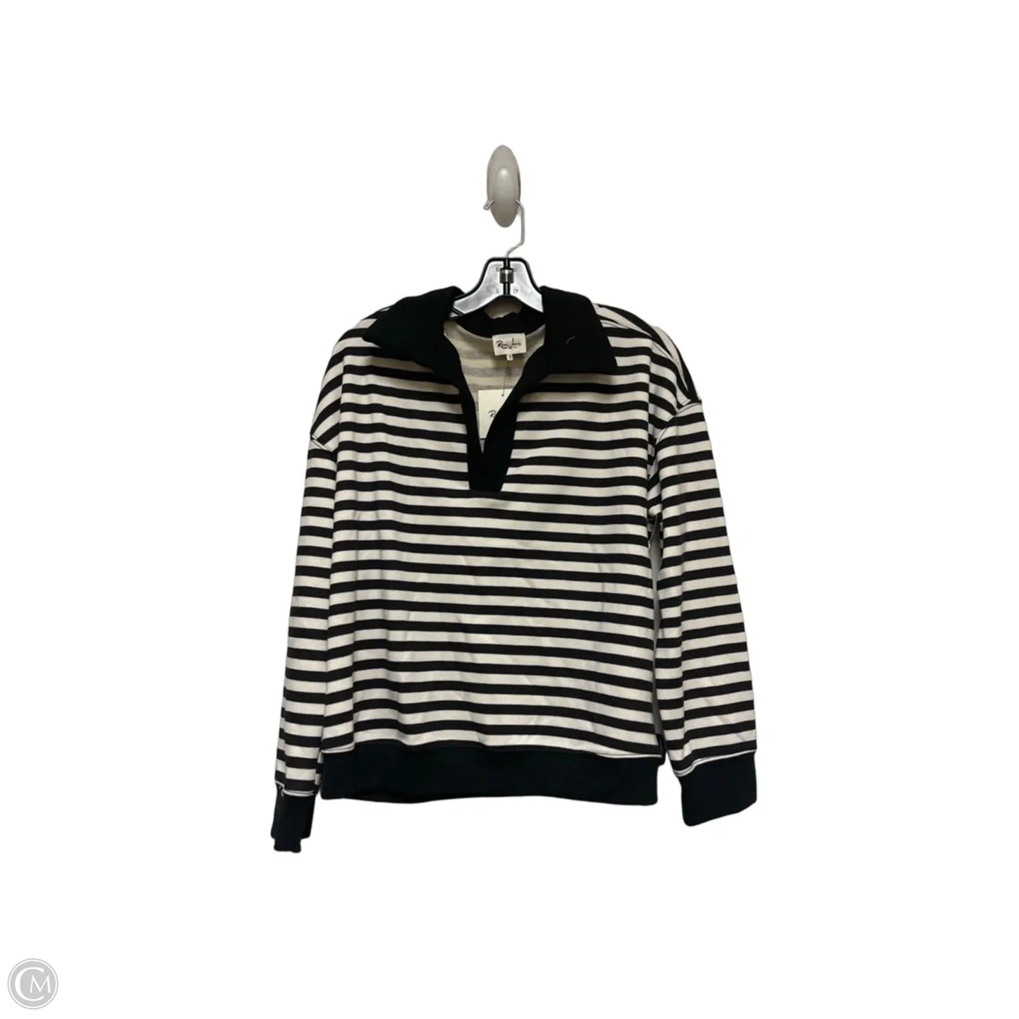 Top Long Sleeve By Clothes Mentor In Striped Pattern, Size: M