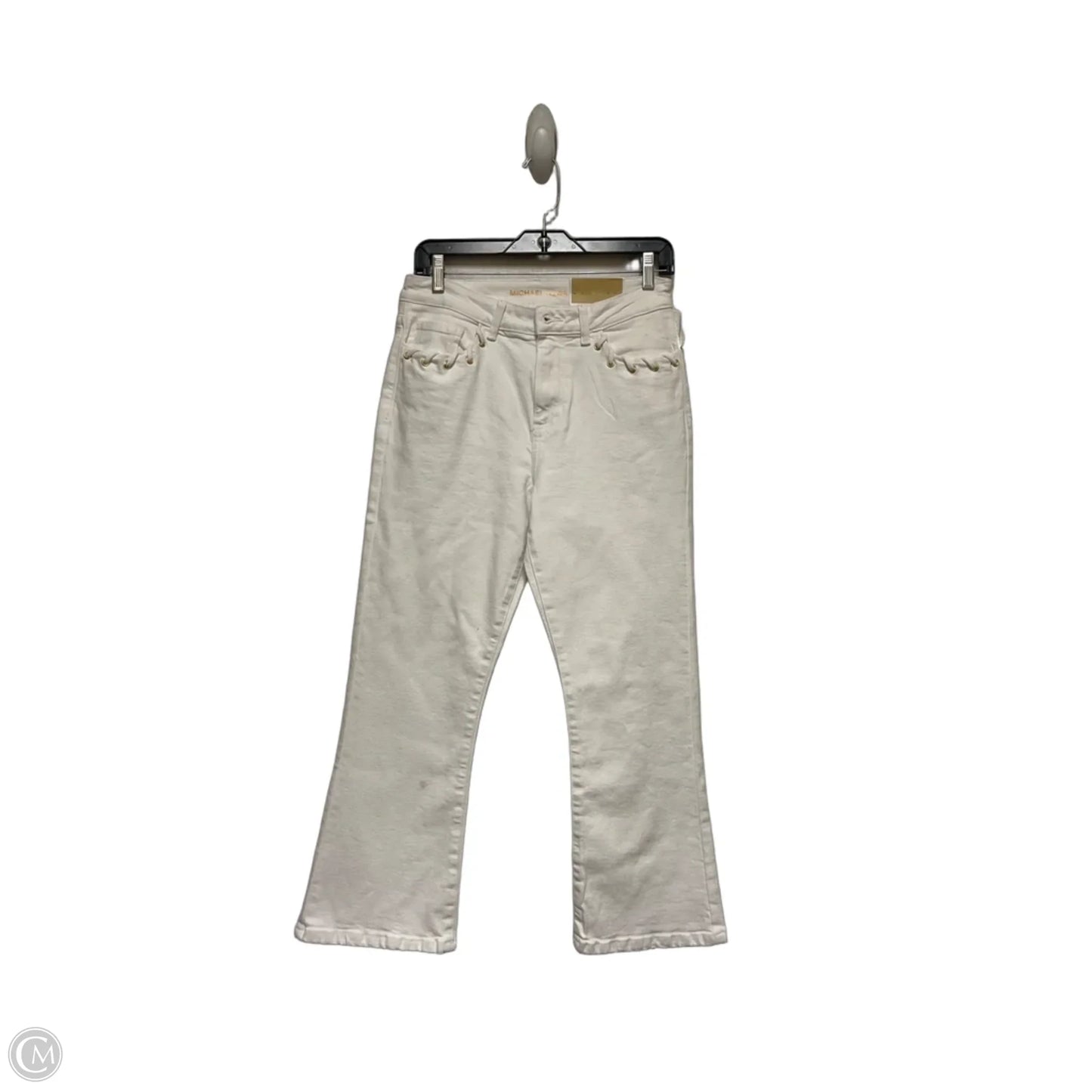 Jeans Cropped By Michael By Michael Kors In White, Size: 4