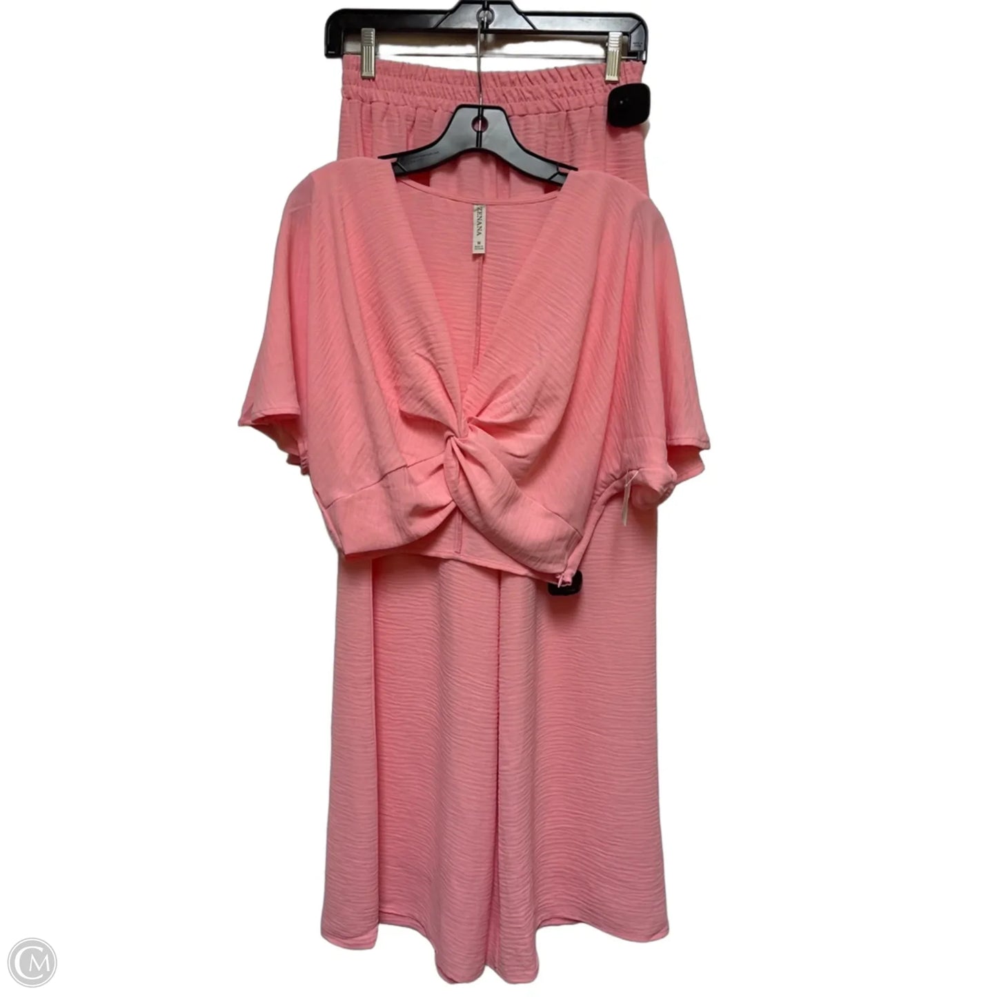 Pants Set 2pc By Zenana In Pink, Size: M