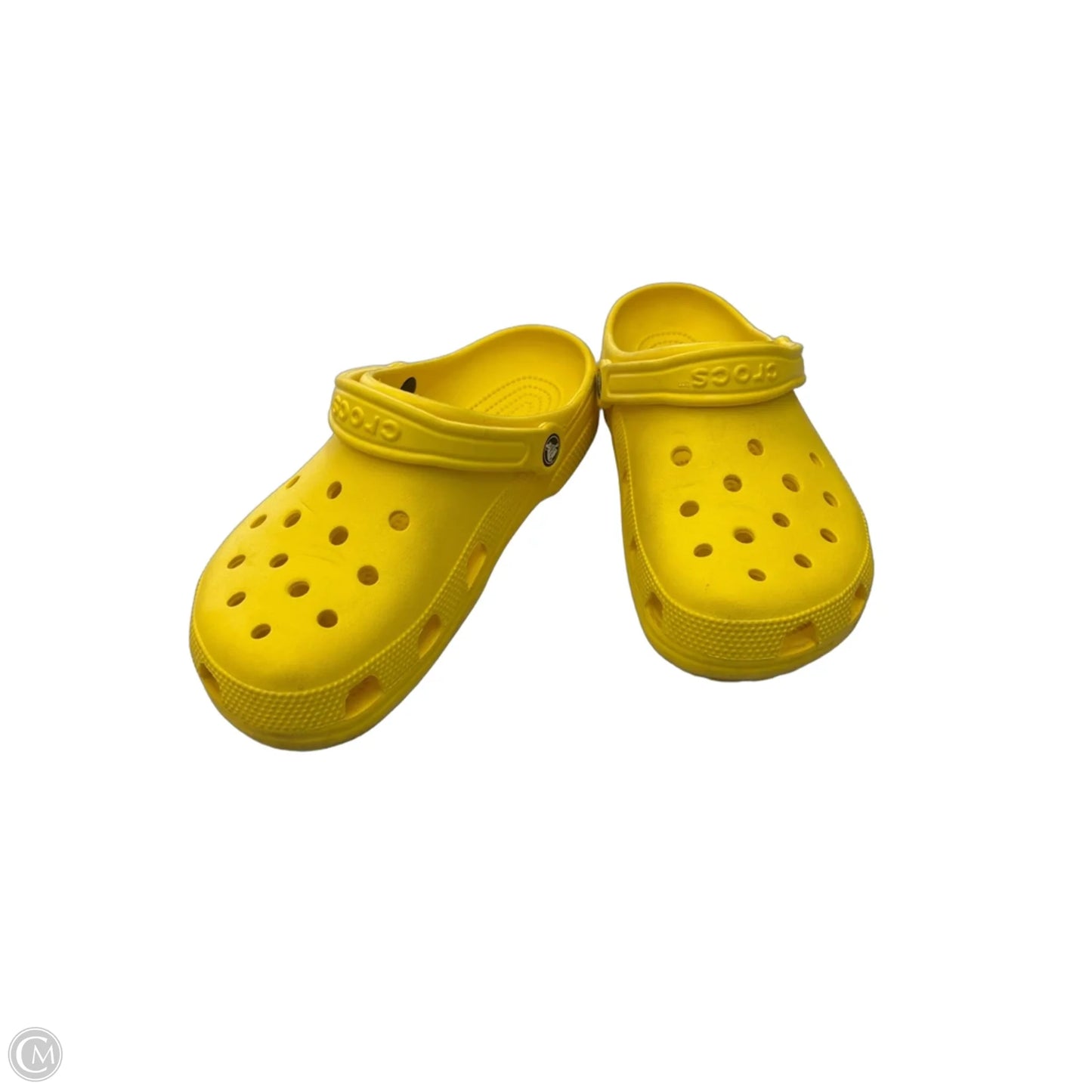 Shoes Flats By Crocs In Yellow, Size: 8
