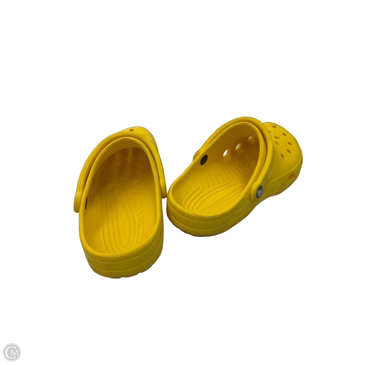 Shoes Flats By Crocs In Yellow, Size: 8