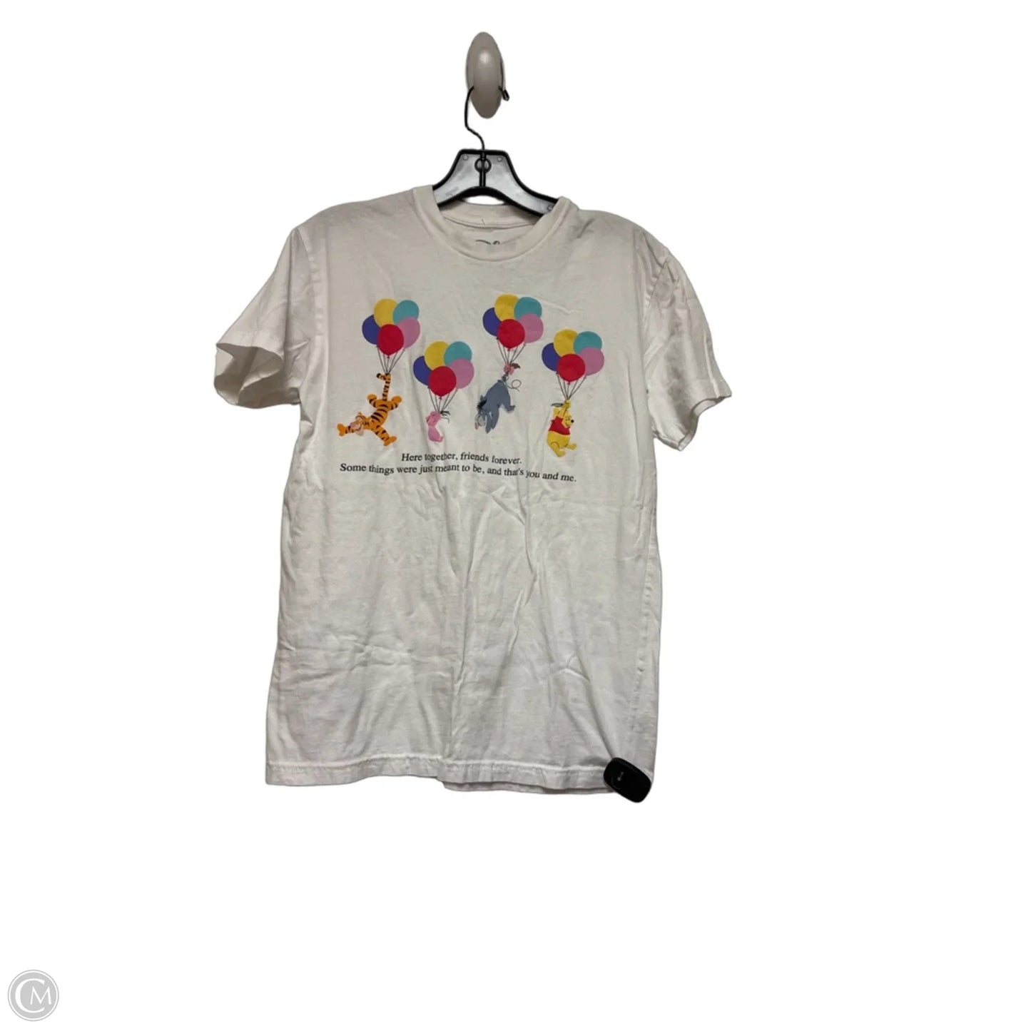 Top Short Sleeve Basic By Disney In White, Size: M