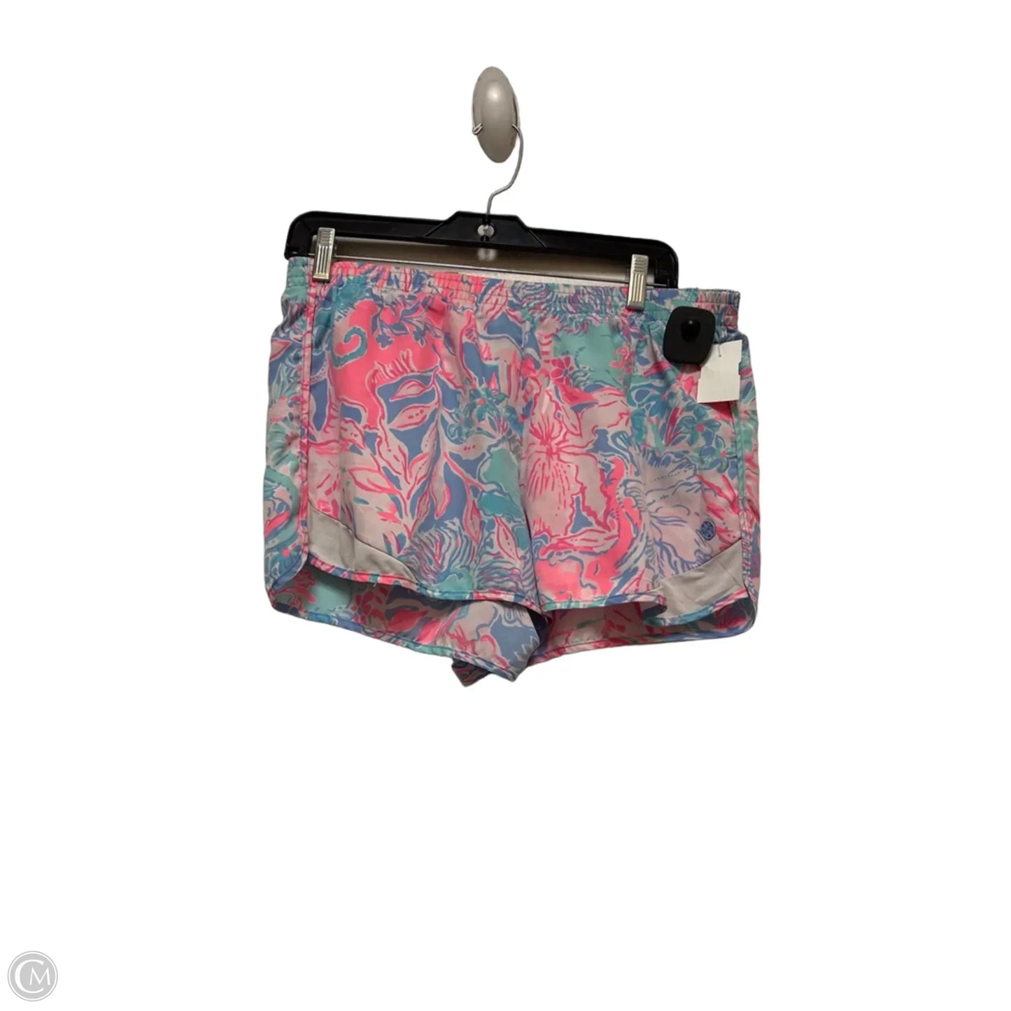 Shorts Designer By Lilly Pulitzer In Blue & Pink, Size: L