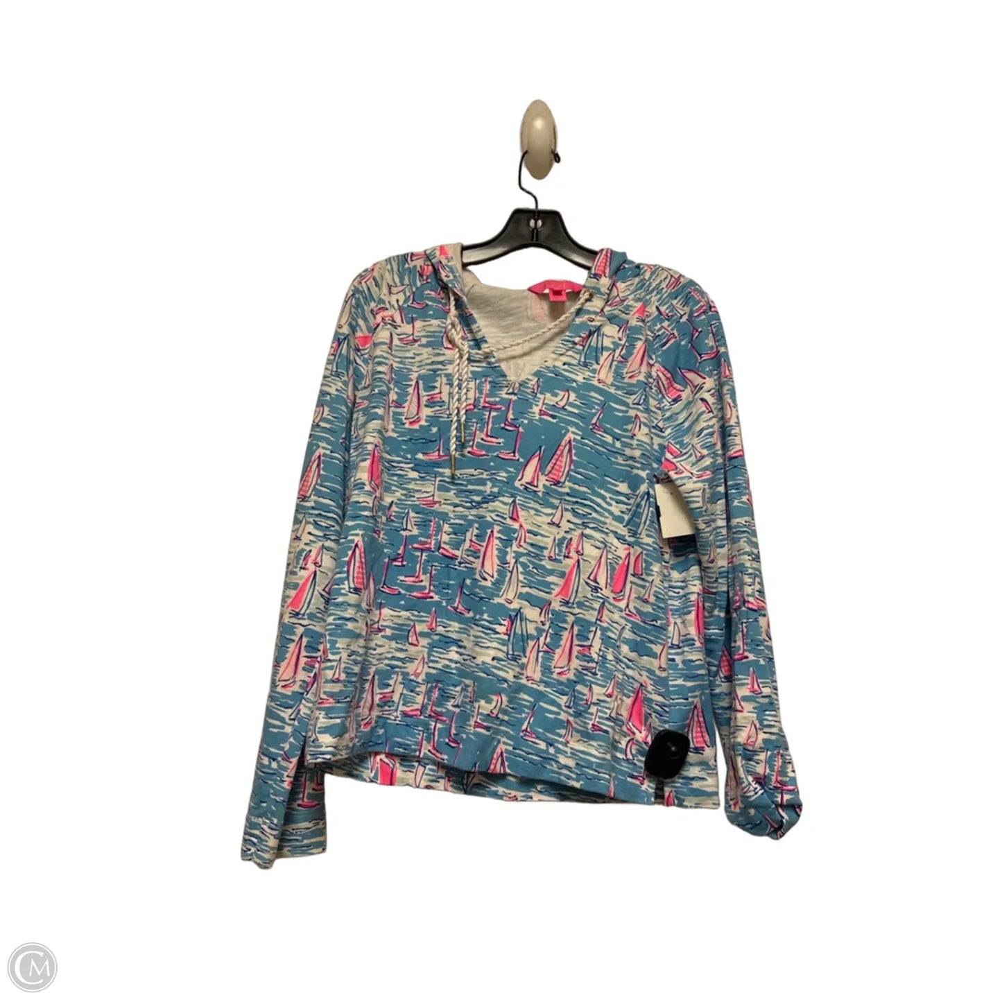 Top Long Sleeve Designer By Lilly Pulitzer In Nautical Print, Size: M