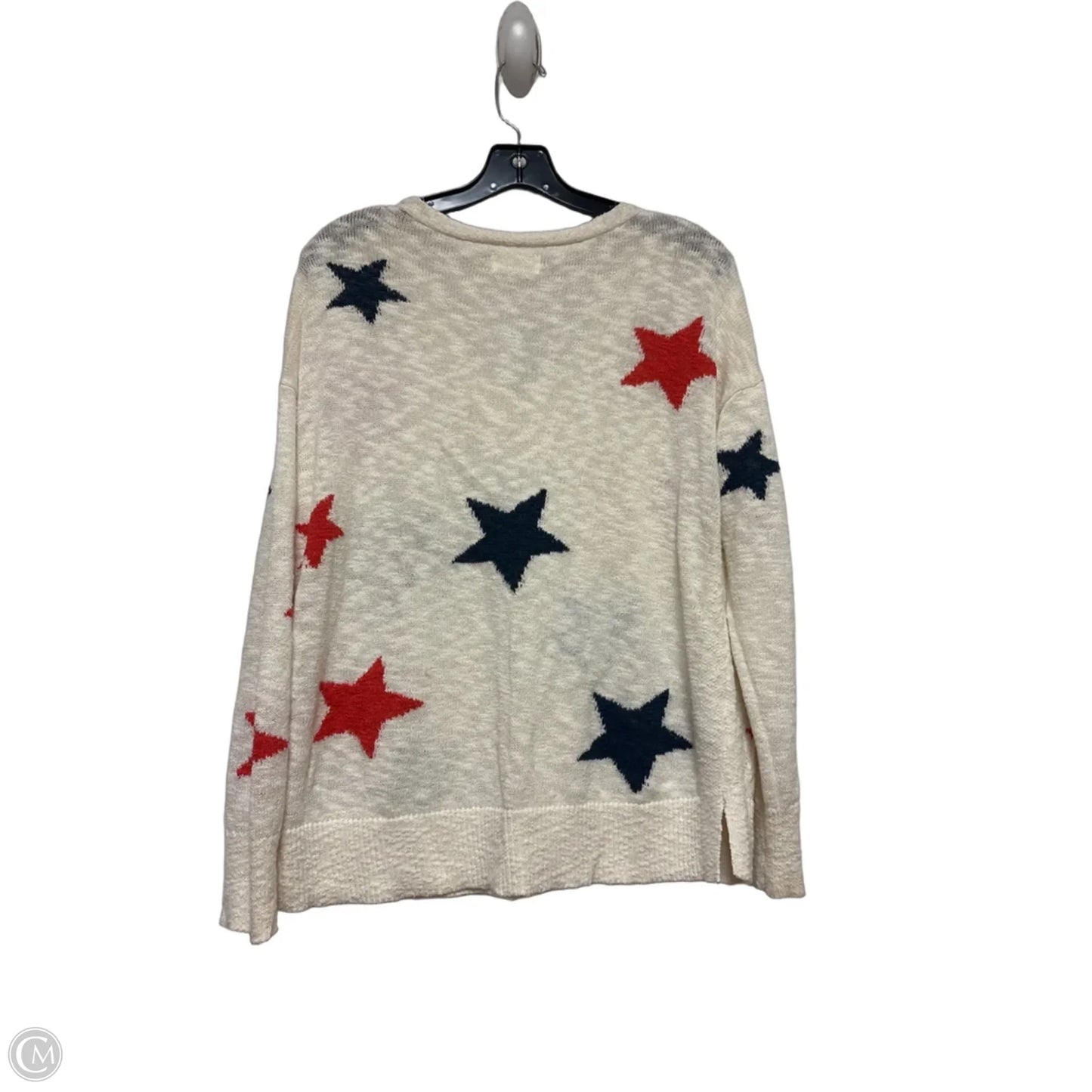 Sweater By Lou And Grey In Blue & Red & White, Size: S