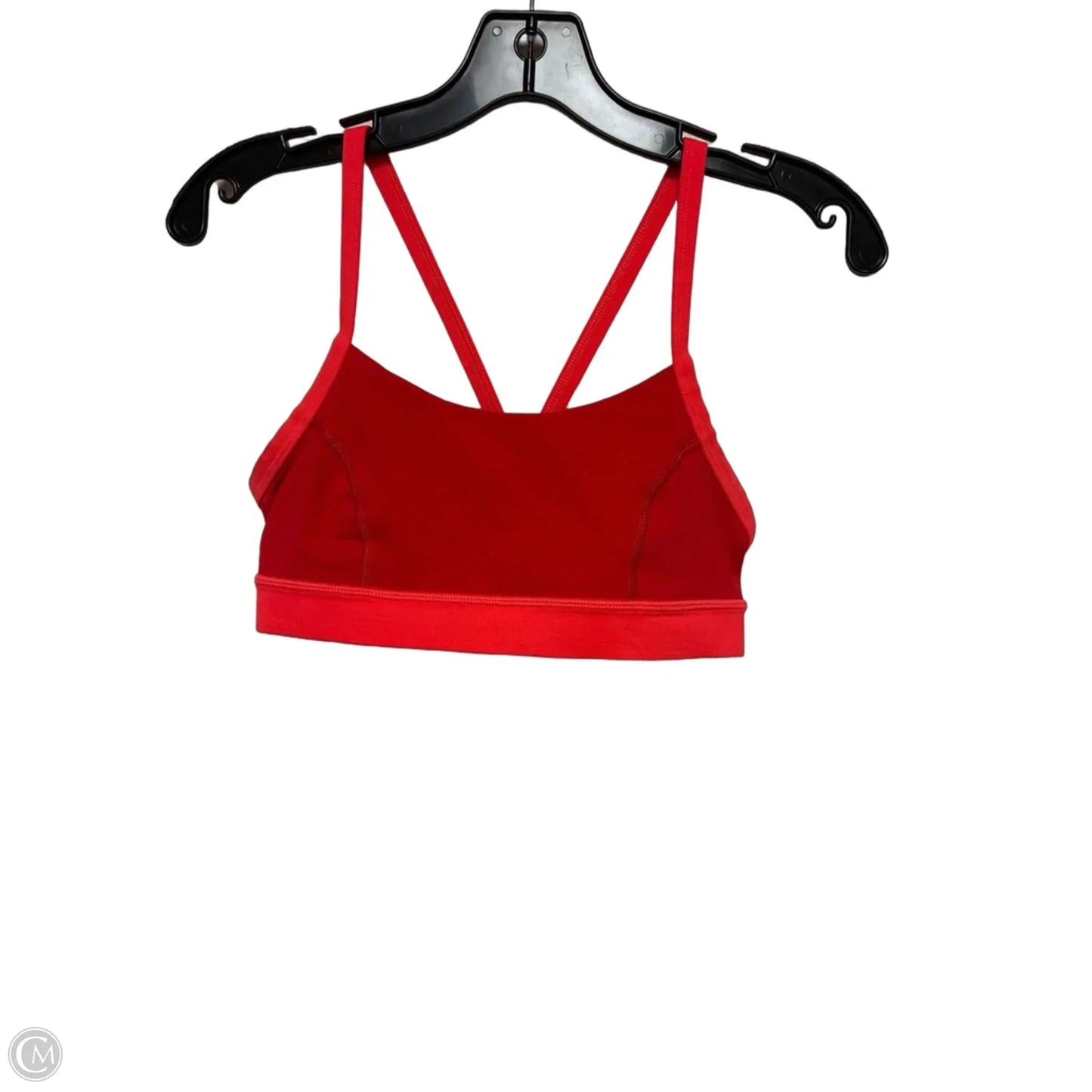 Athletic Bra By Lululemon In Orange & Red, Size: 6