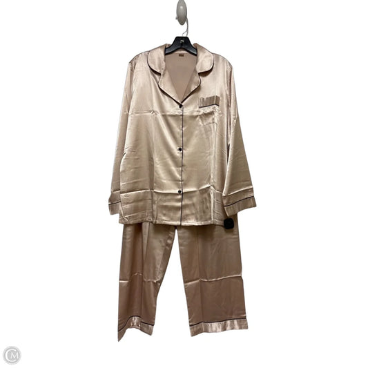 Pajamas 2pc By Clothes Mentor In Beige, Size: Xl