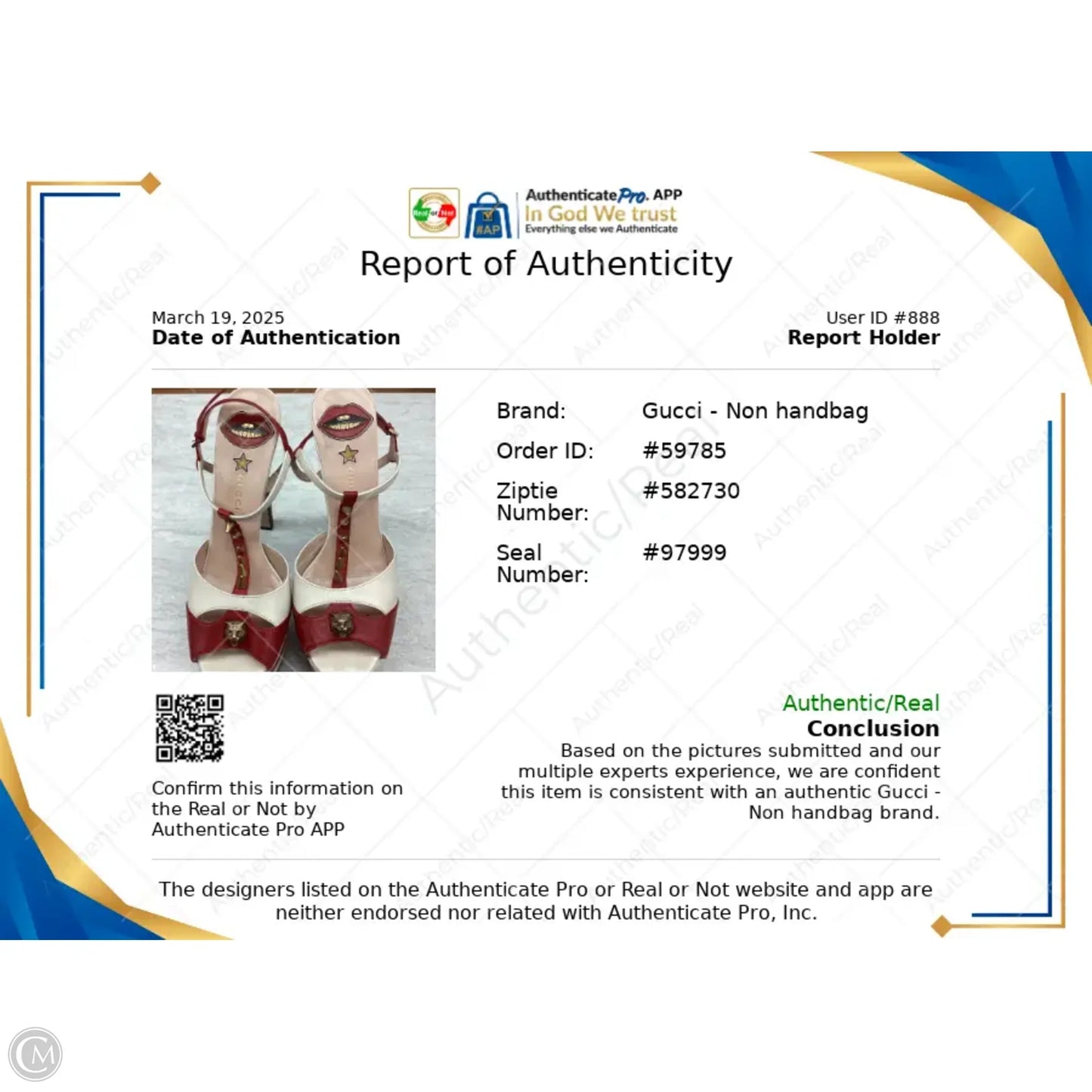 Shoes Luxury Designer By Gucci In Cream & Red, Size: 10