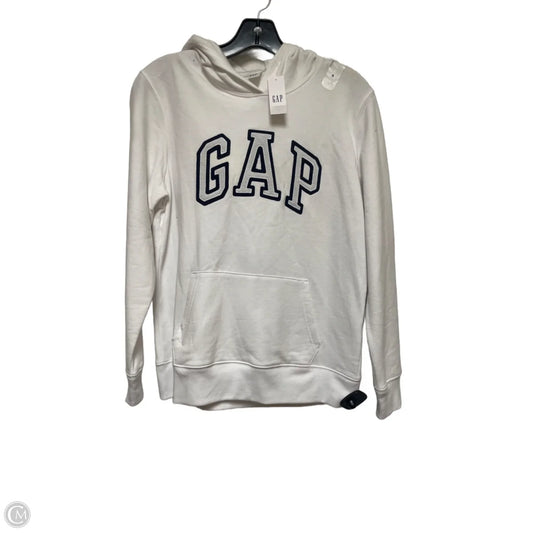 Sweatshirt Hoodie By Gap In White, Size: S