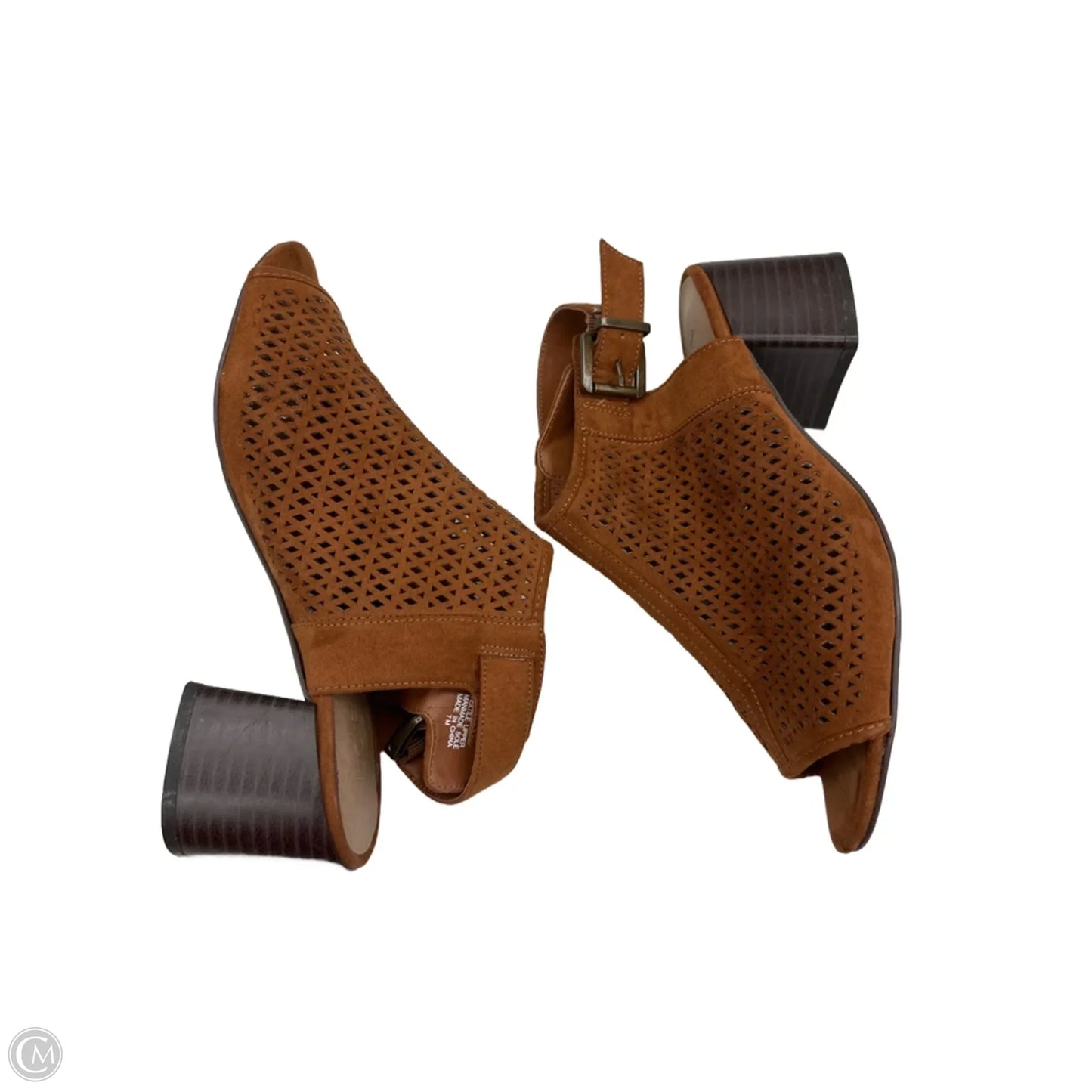 Sandals Heels Block By Loft In Brown, Size: 7