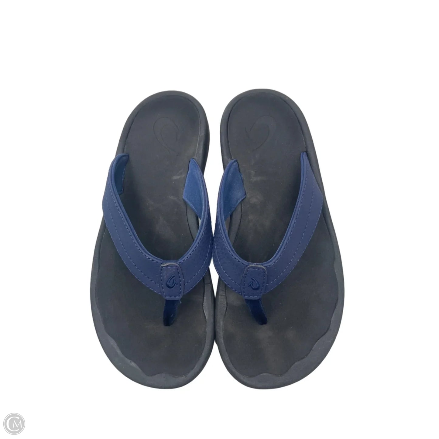 Sandals Flats By Olukai In Black & Blue, Size: 6