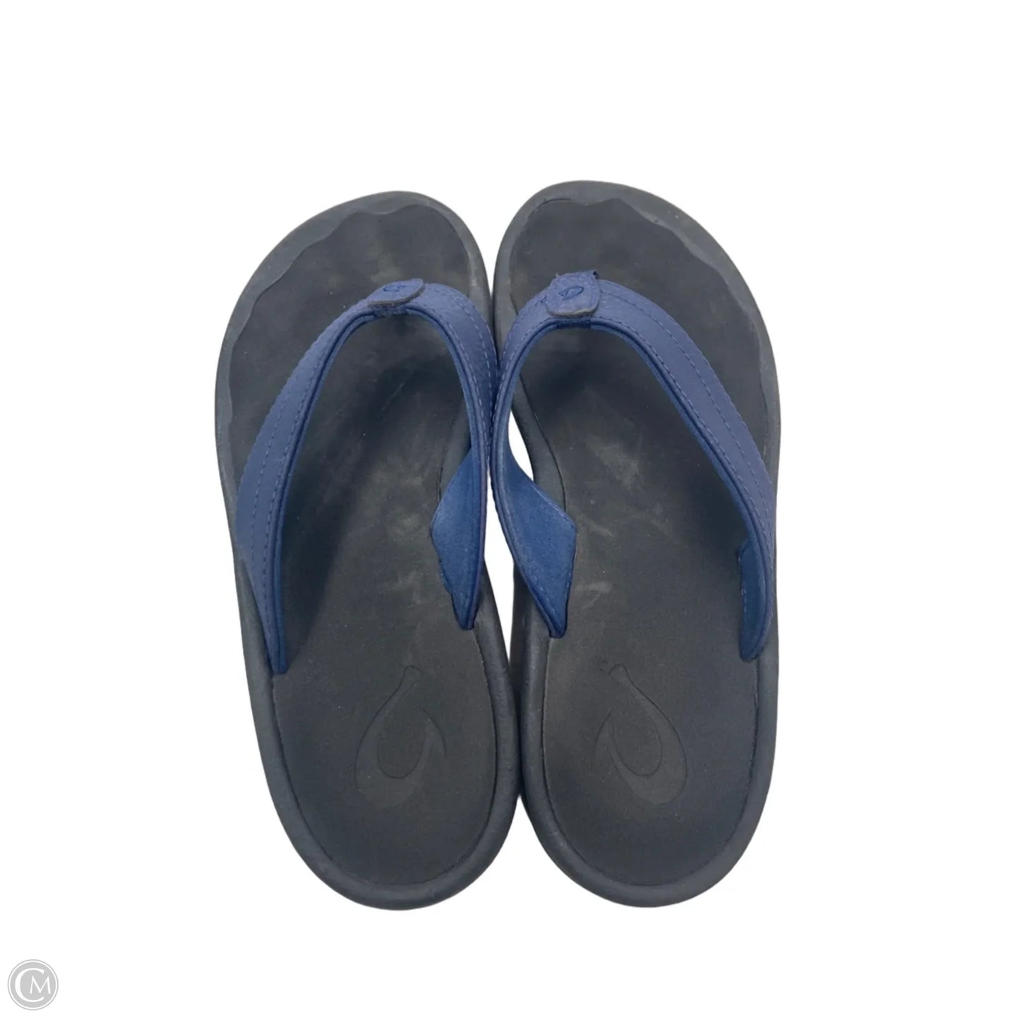 Sandals Flats By Olukai In Black & Blue, Size: 6