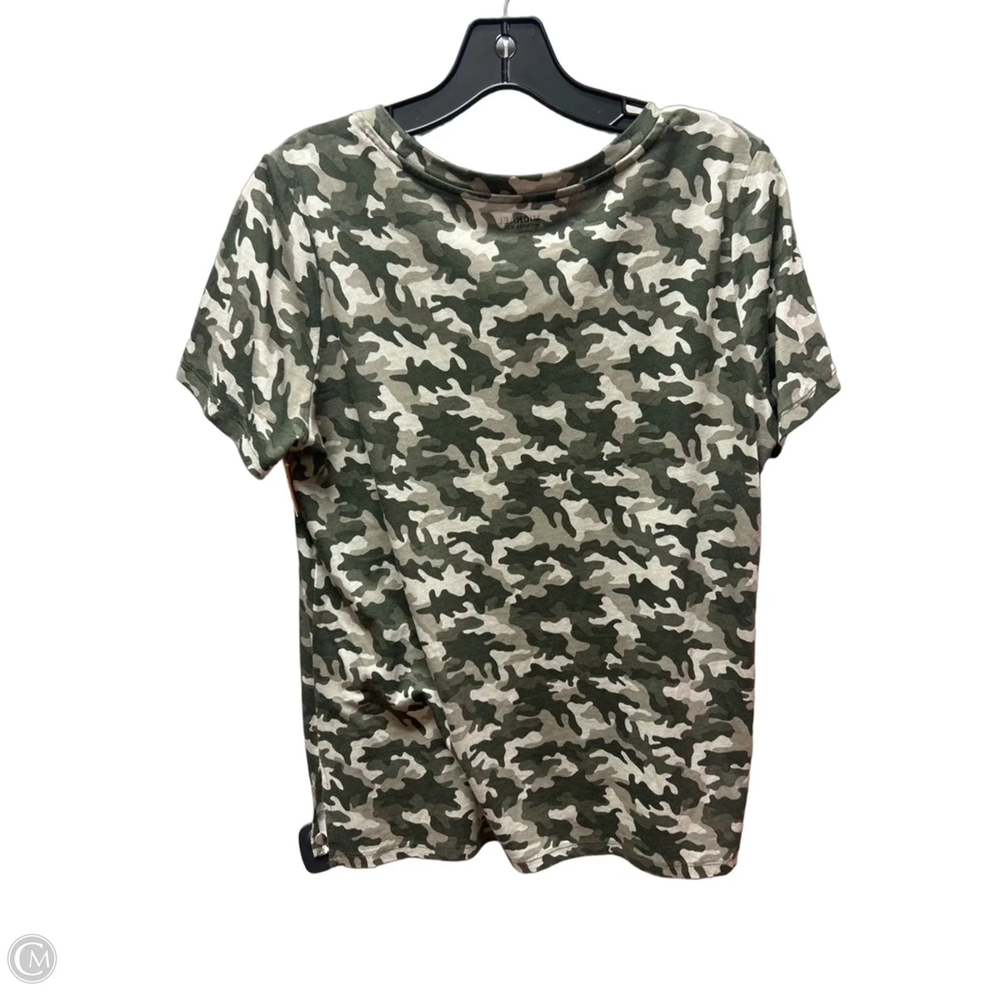 Top Short Sleeve By Michael By Michael Kors In Camouflage Print, Size: M