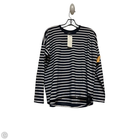 Top Long Sleeve Basic By Uniqlo In Striped Pattern, Size: Xs