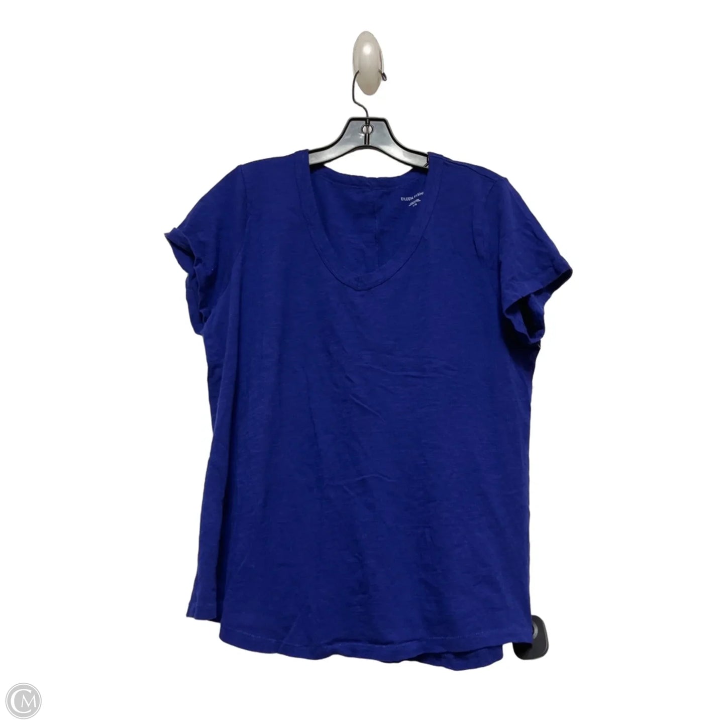 Top Short Sleeve By Eileen Fisher In Blue, Size: L