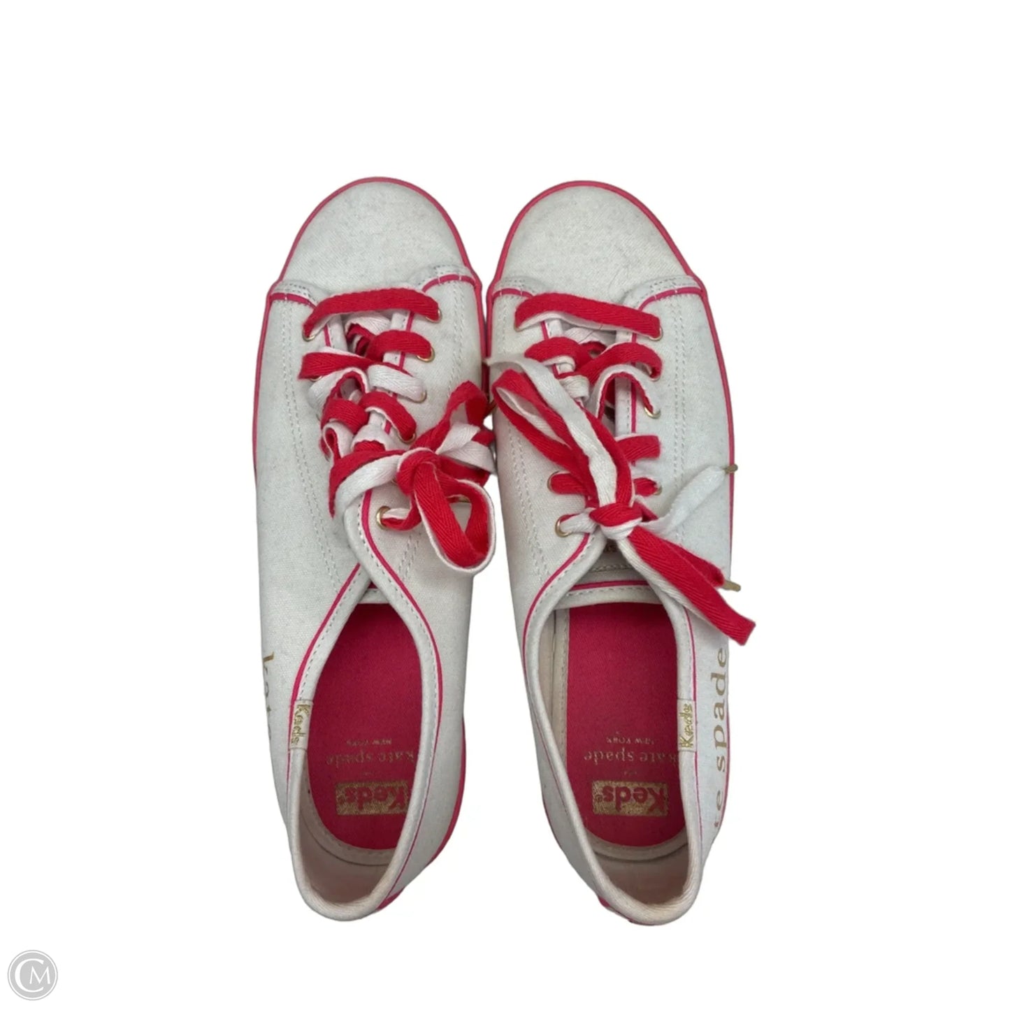 Shoes Flats By Keds In Pink & White, Size: 9.5