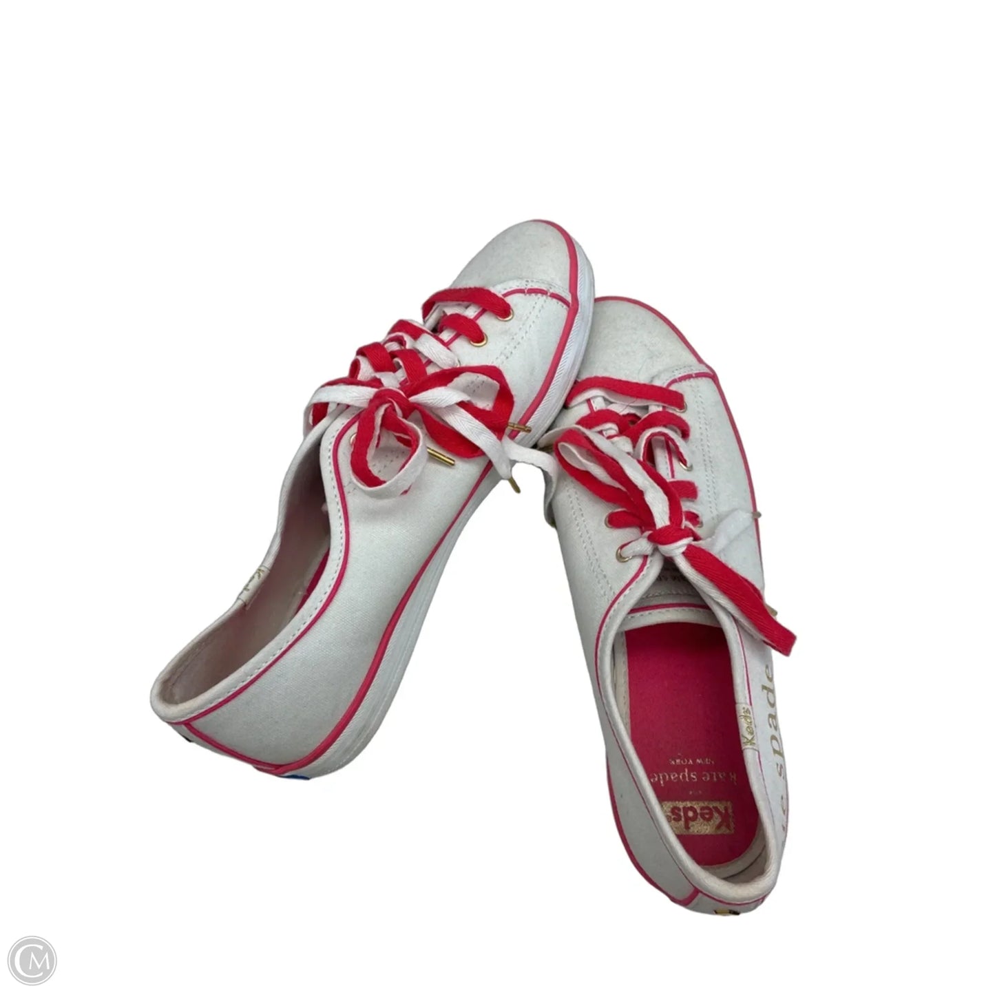 Shoes Flats By Keds In Pink & White, Size: 9.5