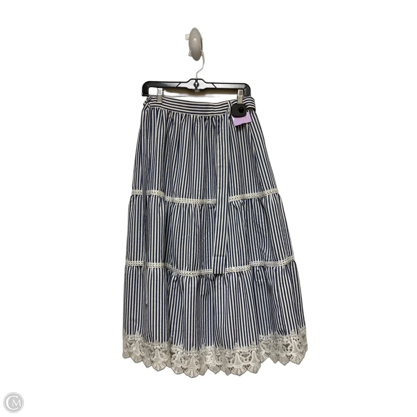 Skirt Midi By Alice Blue In Striped Pattern, Size: 8