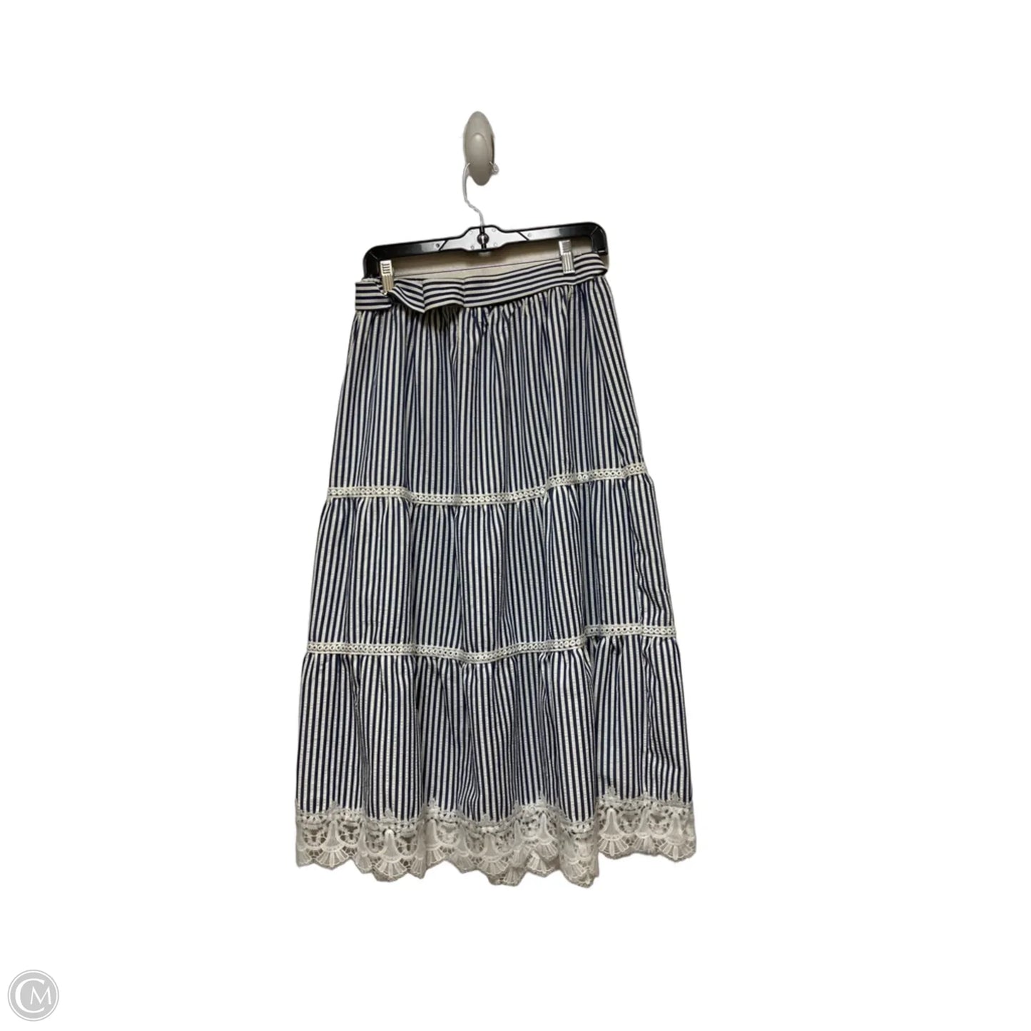 Skirt Midi By Alice Blue In Striped Pattern, Size: 8