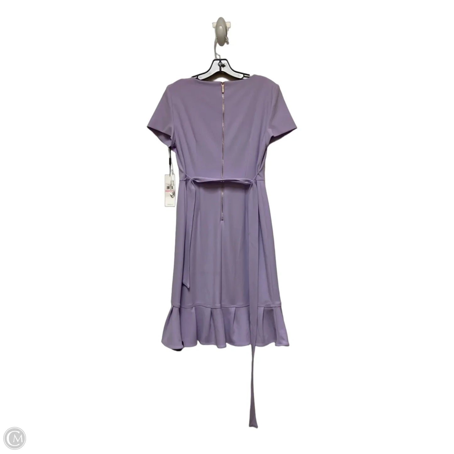 Dress Casual Midi By Calvin Klein In Purple, Size: M
