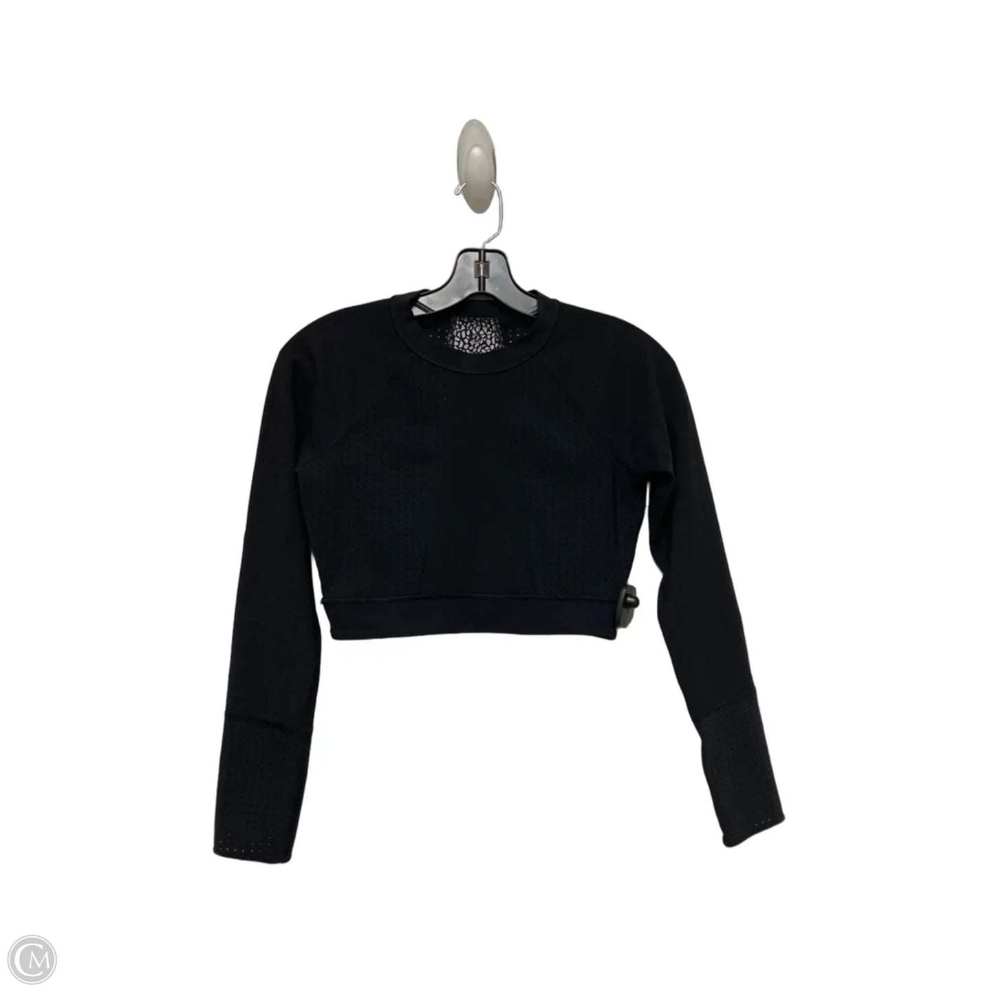 Athletic Top Long Sleeve Collar By Lululemon In Black, Size: Xs