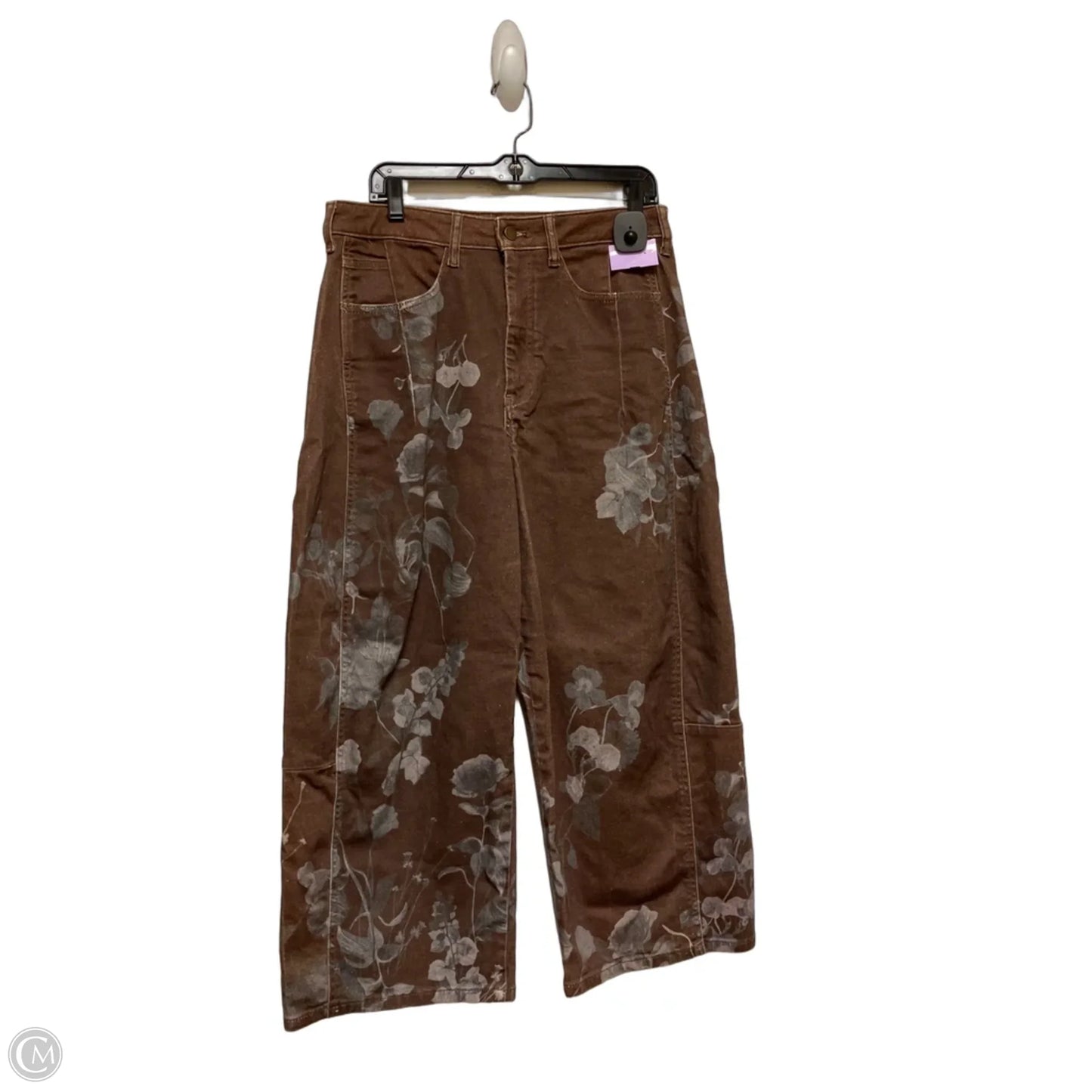 Jeans Wide Leg By Pilcro In Brown, Size: 8