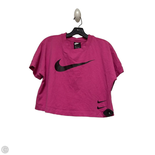 Top Short Sleeve By Nike Apparel In Pink, Size: M