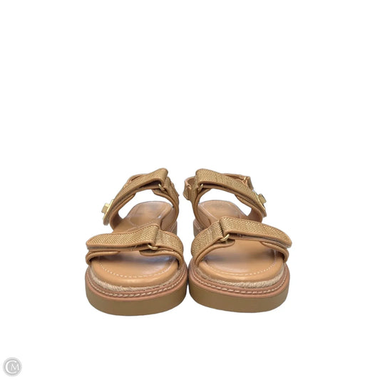 Sandals Heels Platform By Crown Vintage In Tan, Size: 10