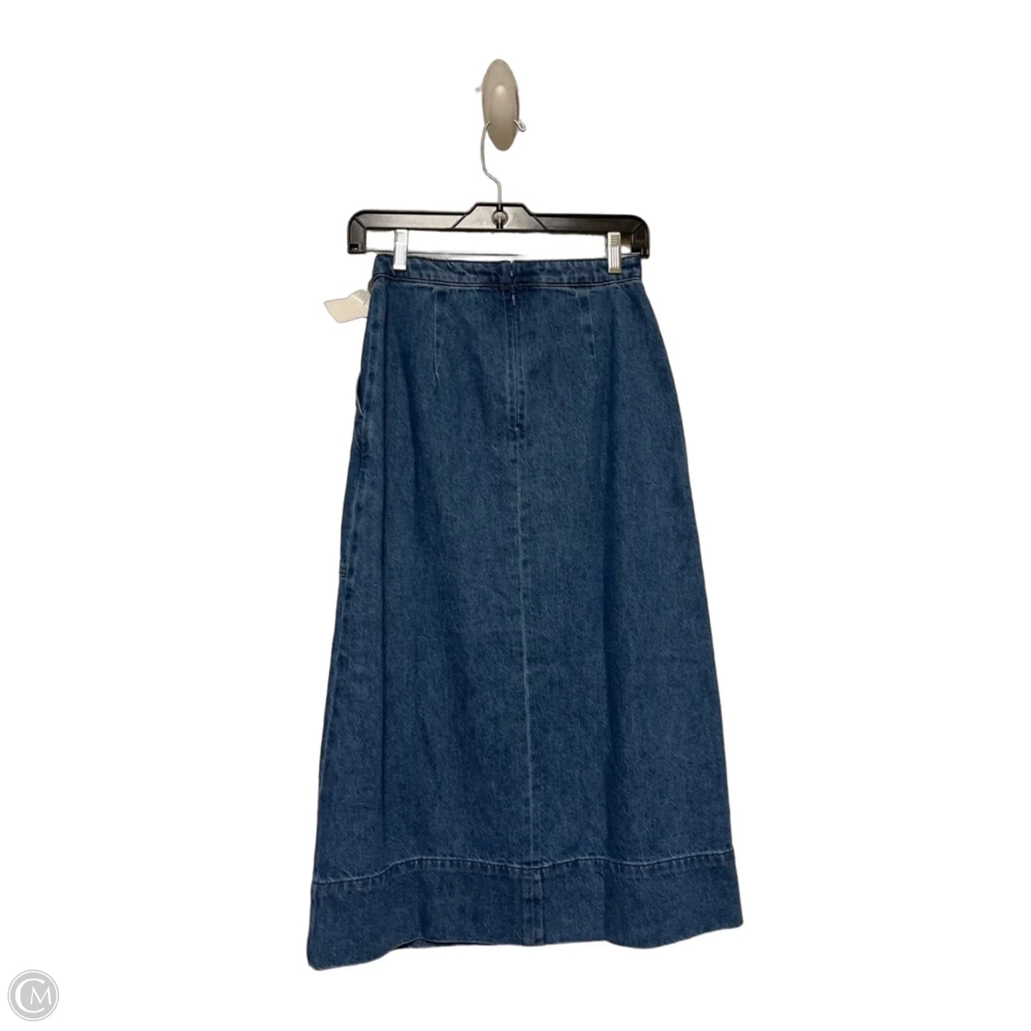 Skirt Midi By Banana Republic In Blue Denim, Size: 2