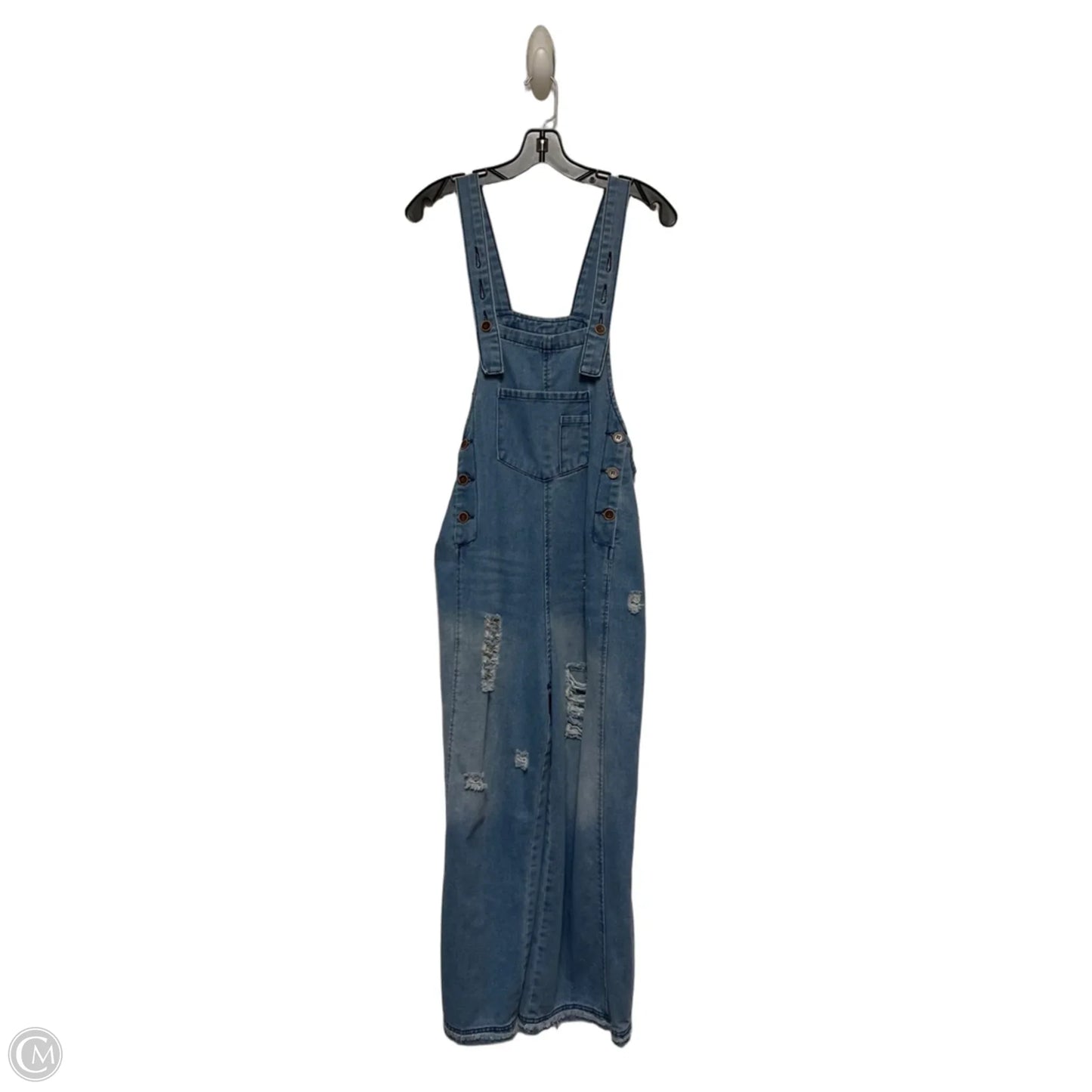 Overalls By Clothes Mentor In Blue Denim, Size: S