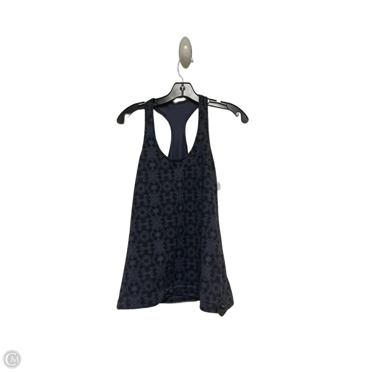 Athletic Tank Top By Lululemon In Black & Blue, Size: S