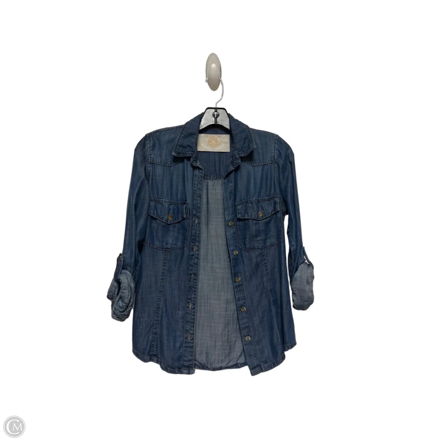 Top Long Sleeve By Bella Dahl In Blue, Size: Xs