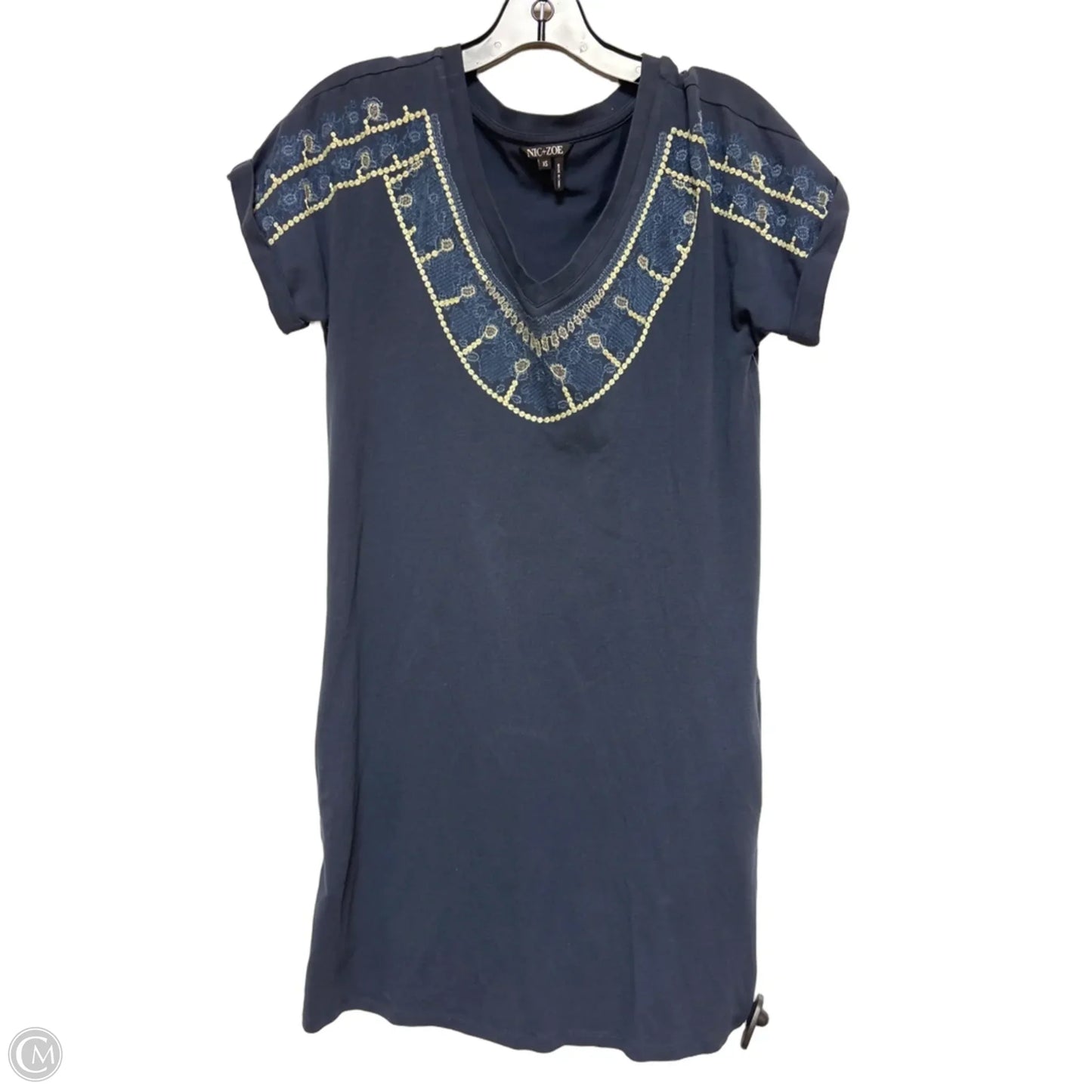 Dress Casual Short By Nic + Zoe In Blue, Size: Xs