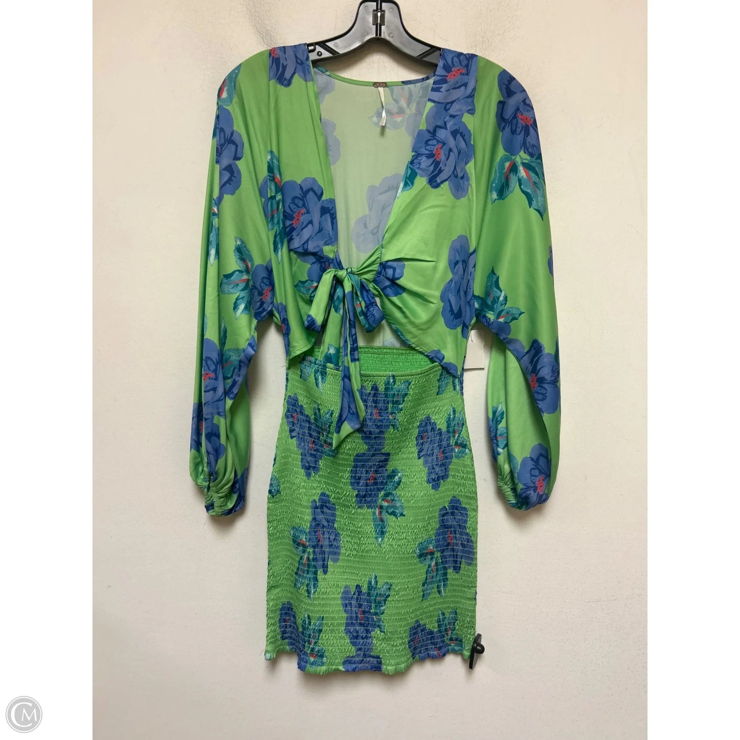 Dress Casual Short By Free People In Green & Purple, Size: Xs