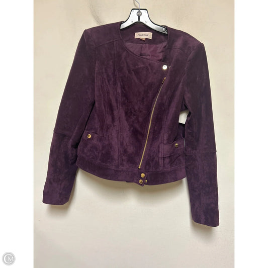 Jacket Other By Calvin Klein In Purple, Size: L