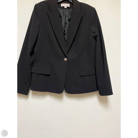 Blazer By Calvin Klein In Black, Size: Xl
