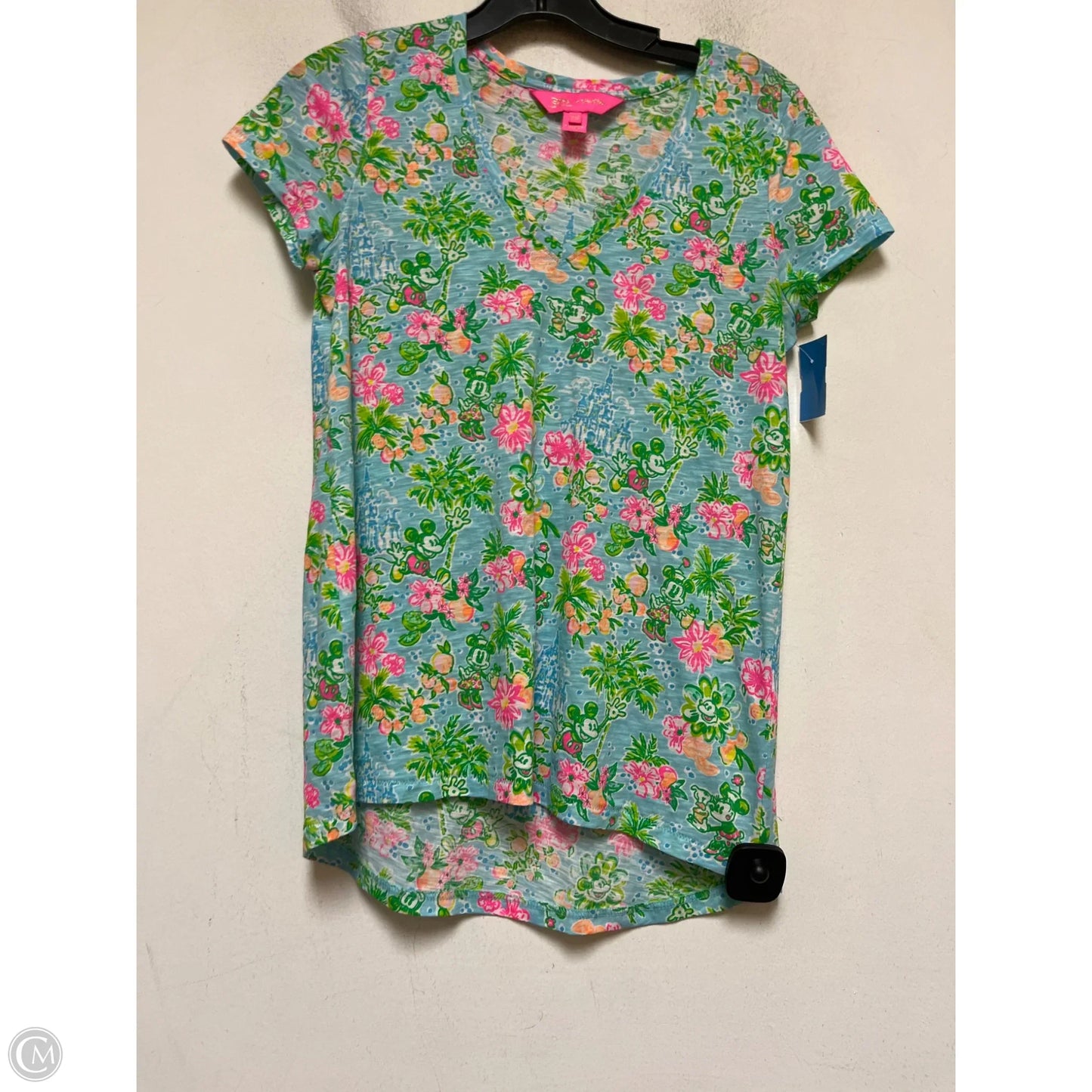Top Short Sleeve Designer By Lilly Pulitzer In Multi-colored, Size: Xxs