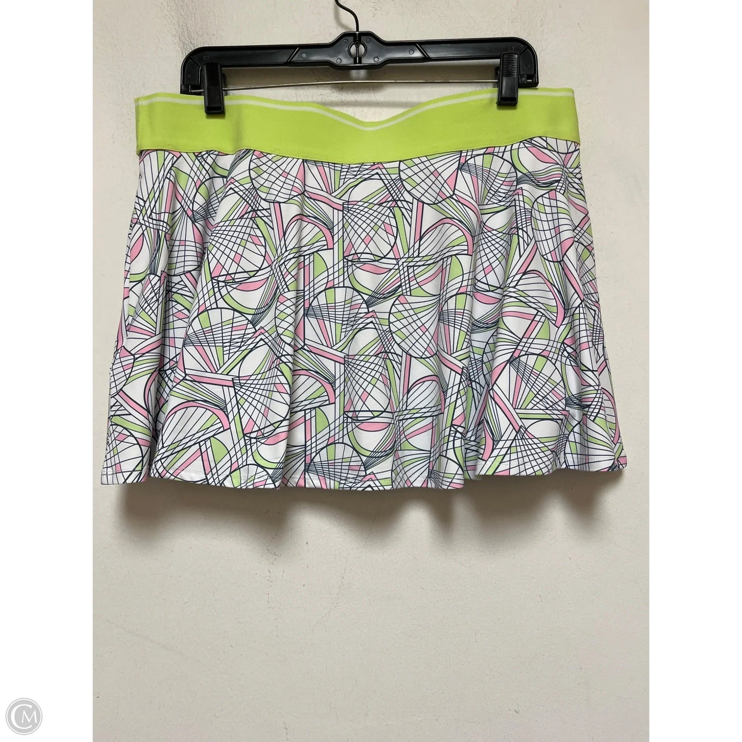 Athletic Skirt By Clothes Mentor In Green & Pink, Size: Xl