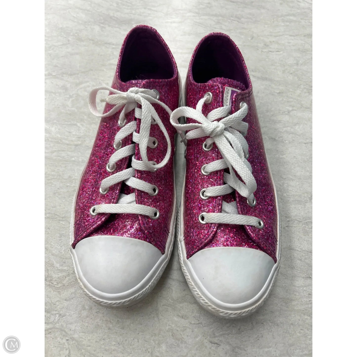 Shoes Sneakers By Converse In Pink & White, Size: 5