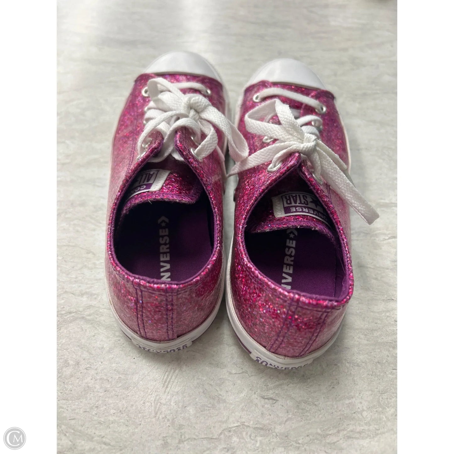 Shoes Sneakers By Converse In Pink & White, Size: 5