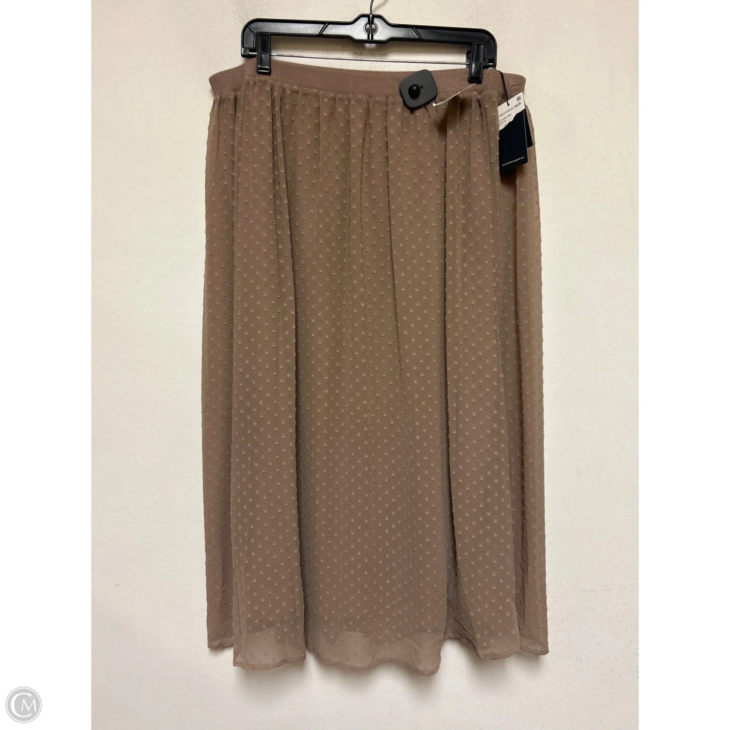 Skirt Maxi By Adrianna Papell In Brown, Size: Xl