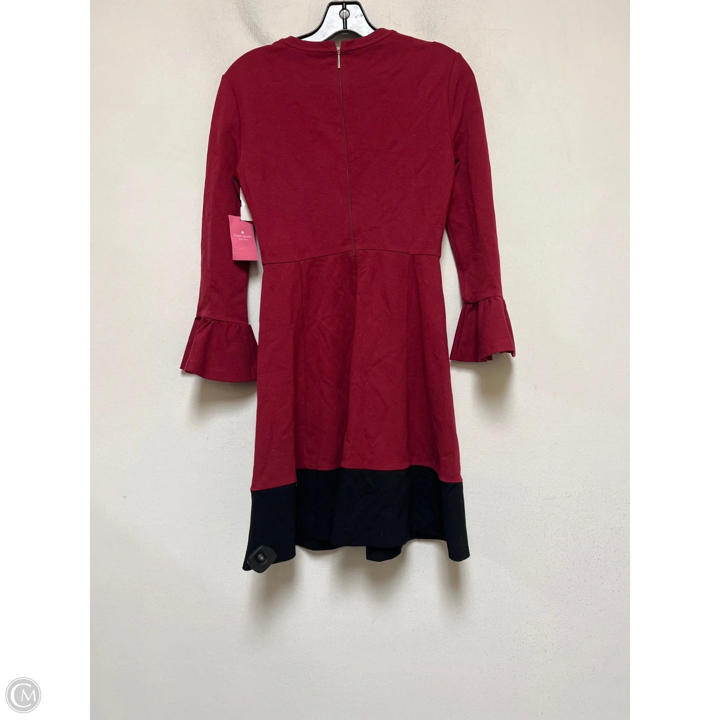 Dress Designer By Kate Spade In Black & Red, Size: Xs