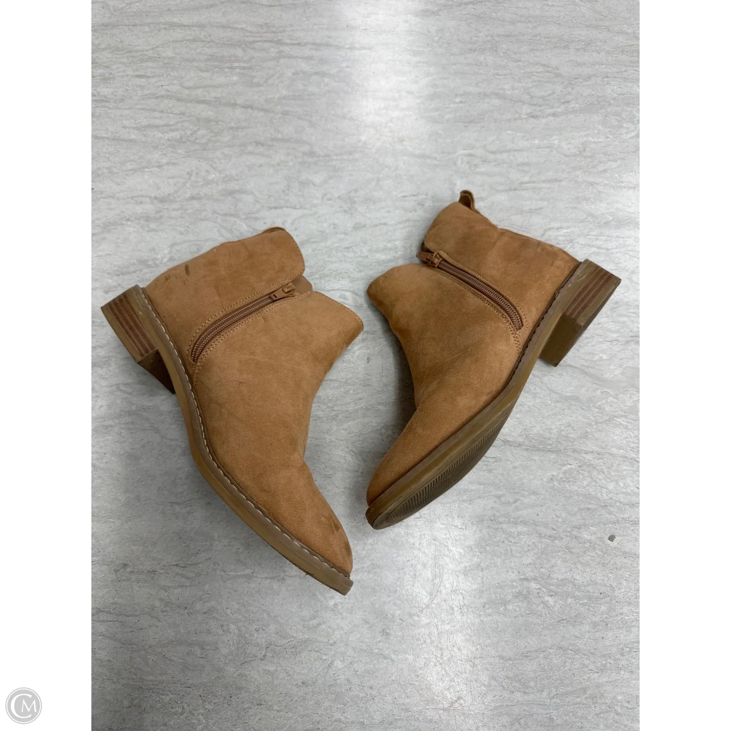 Boots Ankle Flats By Universal Thread In Brown, Size: 7
