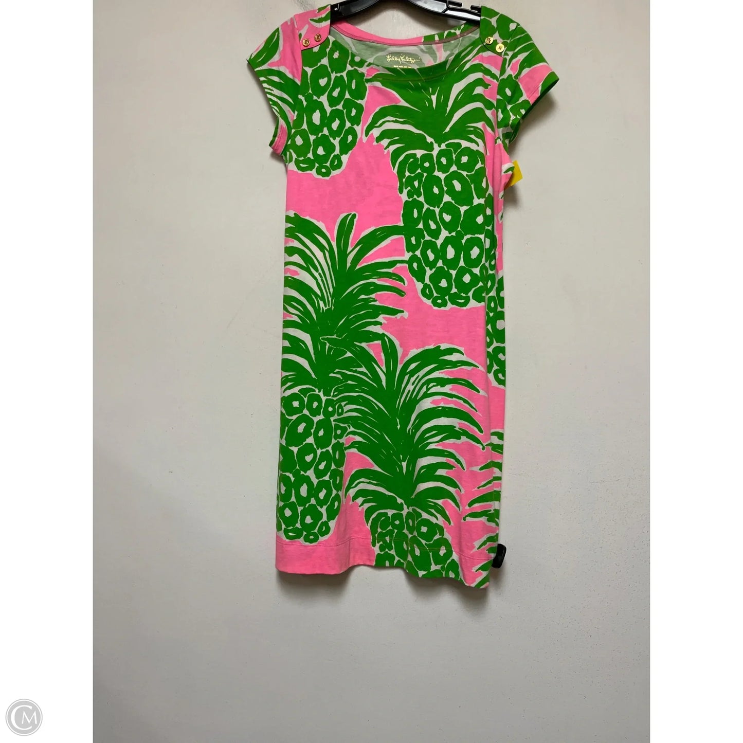 Dress Designer By Lilly Pulitzer In Green & Pink, Size: M
