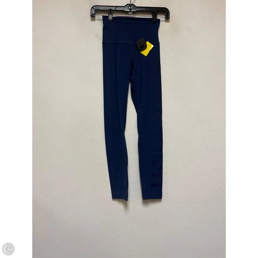 Athletic Leggings By Lululemon In Blue, Size: 0