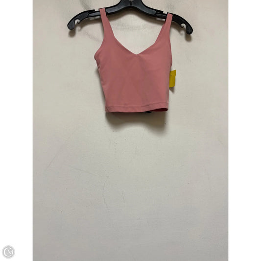 Athletic Tank Top By Lululemon In Pink, Size: 0