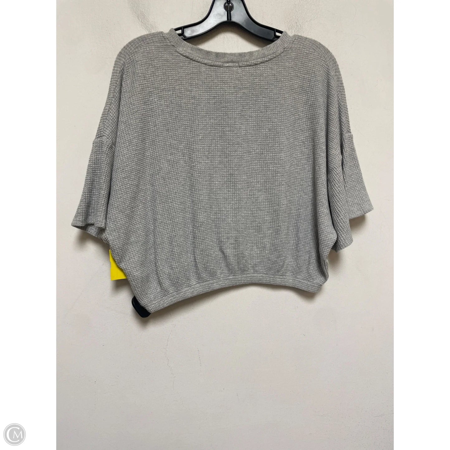 Athletic Top Short Sleeve By Aerie In Grey, Size: L