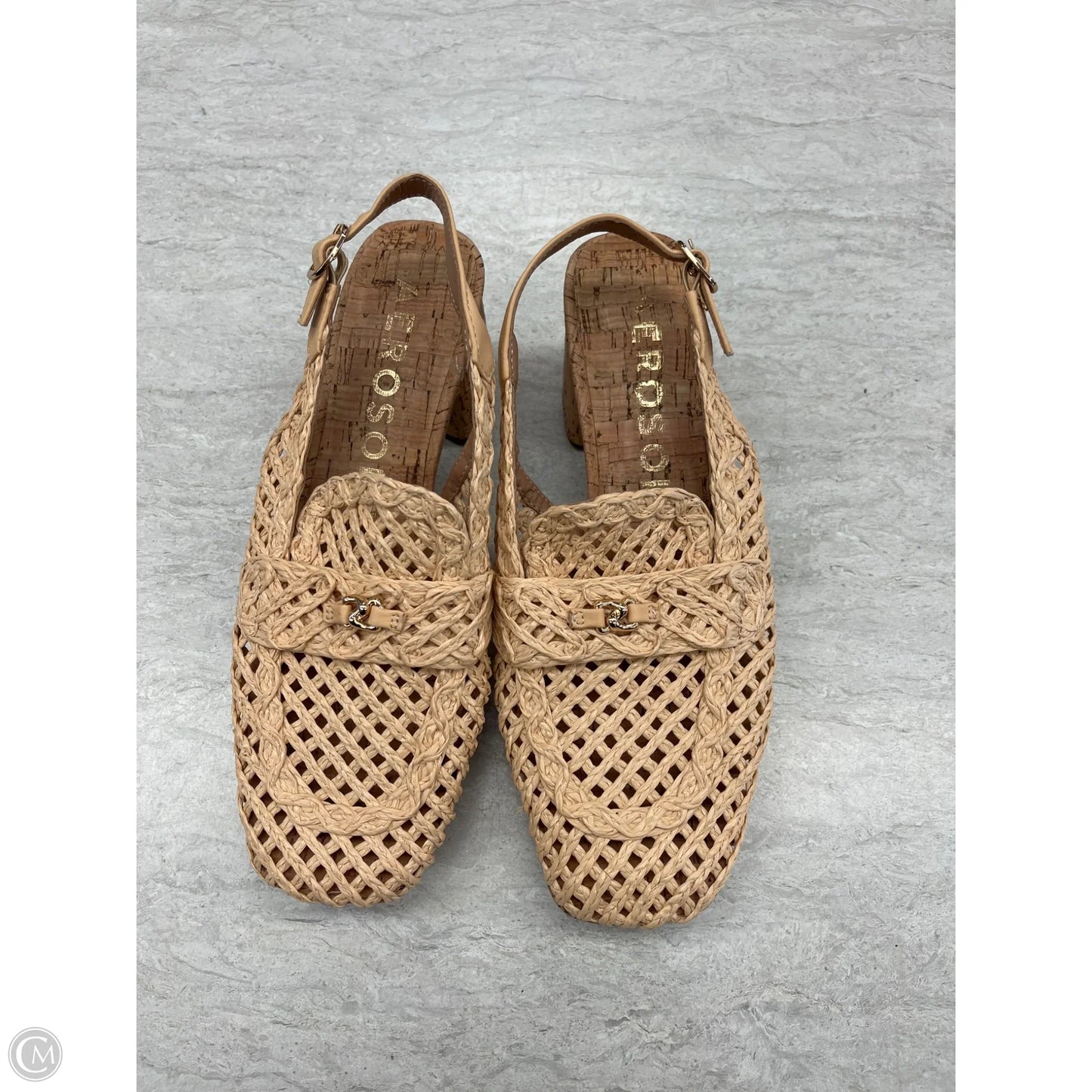 Shoes Heels Block By Aerosoles In Tan, Size: 7.5